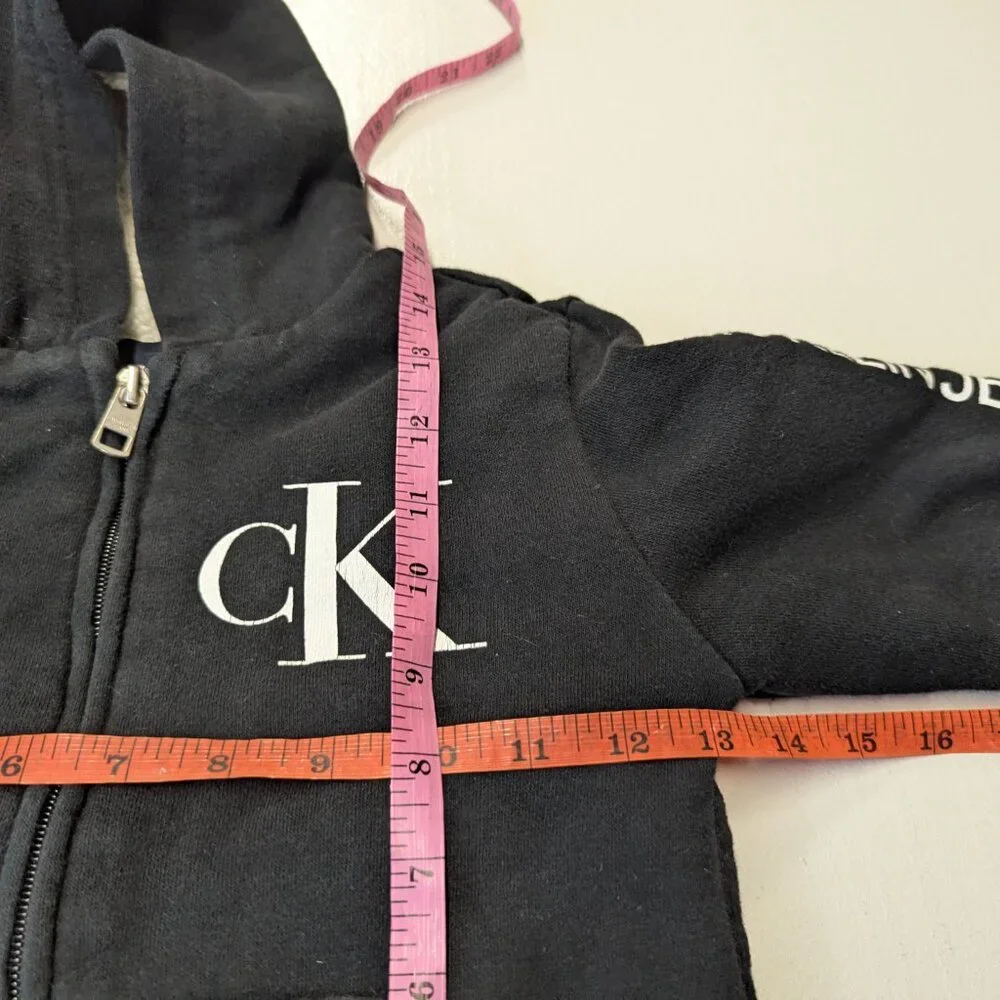 Calvin Klein Size 3T Black Sherpa Lined Jacket